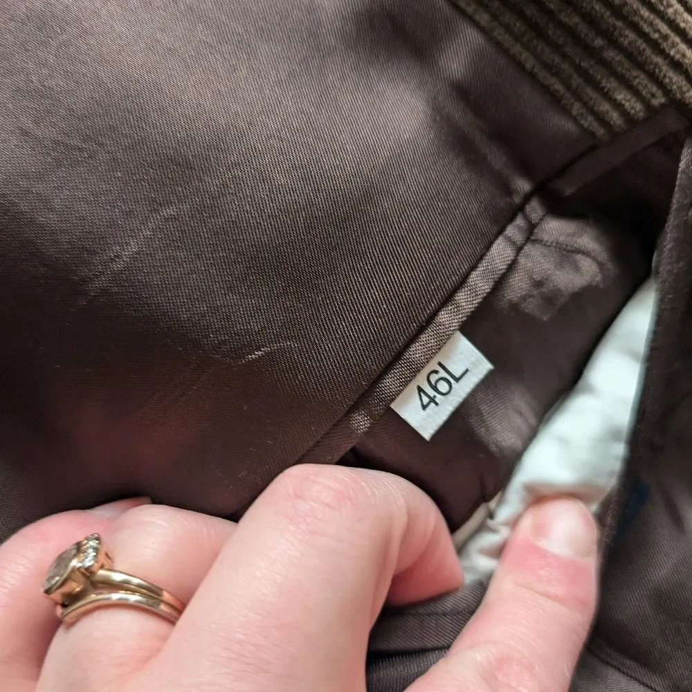 Stafford brown corduroy